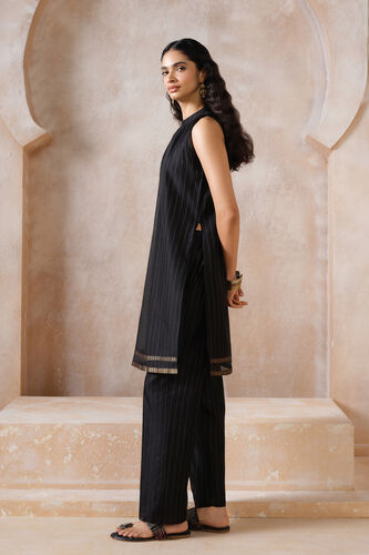 Fiore Handwoven Maheshwari Coord - Black, Black, image 5